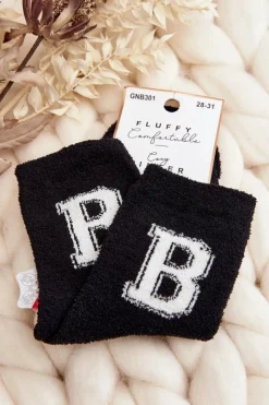 New Młodzieżowe Ciepłe Skarpety Czarne Skarpetki|Skarpetki