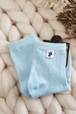 Skarpetki|Skarpetki>Just Play Młodzieżowe Klasyczne Skarpety Prążek Jasnoniebieskie