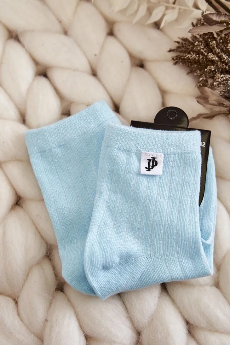 Skarpetki|Skarpetki>Just Play Młodzieżowe Klasyczne Skarpety Prążek Jasnoniebieskie