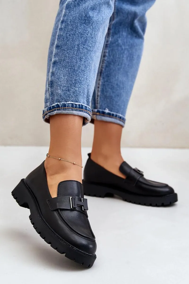 Sale Buty damskie Vinceza Mokasyny Damskie Eko Skórzane Vinceza 62187 Czarne