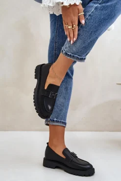 Sale Buty damskie Vinceza Mokasyny Damskie Eko Skórzane Vinceza 62187 Czarne