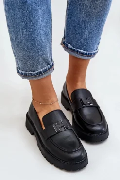 Sale Buty damskie Vinceza Mokasyny Damskie Eko Skórzane Vinceza 62187 Czarne