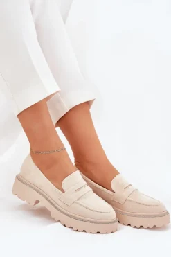 Mokasyny Płaskie|Mokasyny Damskie Skórzane><noscript><img width=