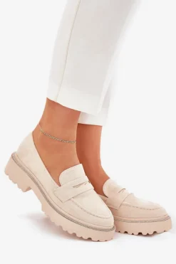 Mokasyny Płaskie|Mokasyny Damskie Skórzane><noscript><img width=