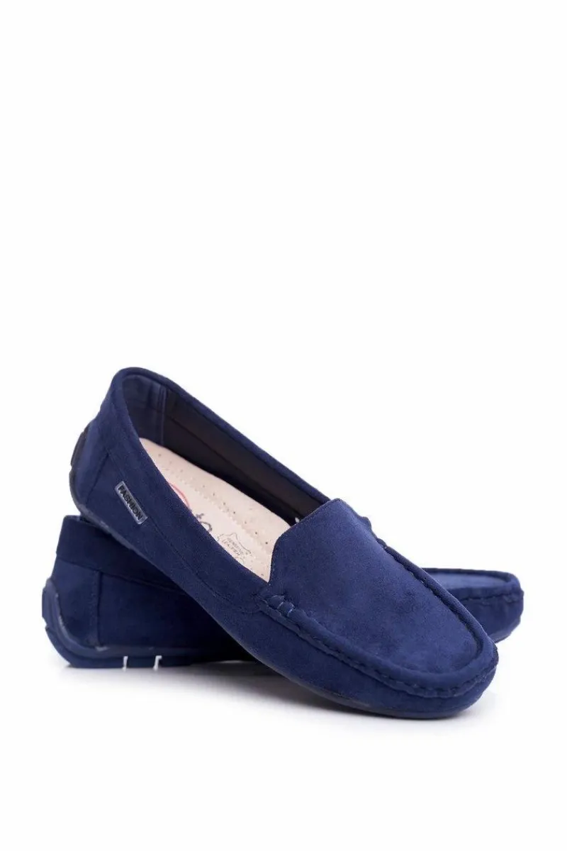 Online Mokasyny Damskie Granatowe Zamszowe Morreno Damskie Loafersy Damskie|Mokasyny Damskie Zamszowe