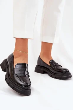 Mokasyny Damskie Lakierowane|Mokasyny Damskie Skórzane>Boto Mokasyny Damskie Lakierowane Czarne Elearionna