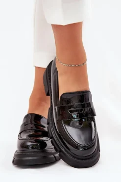 Mokasyny Damskie Lakierowane|Mokasyny Damskie Skórzane>Boto Mokasyny Damskie Lakierowane Czarne Elearionna