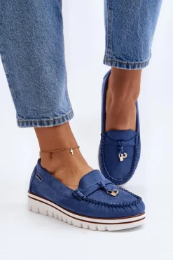 Online Mokasyny Damskie Na Platformie Niebieskie Railav Damskie Loafersy Damskie|Mokasyny Na Platformie
