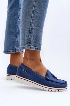Online Mokasyny Damskie Na Platformie Niebieskie Railav Damskie Loafersy Damskie|Mokasyny Na Platformie
