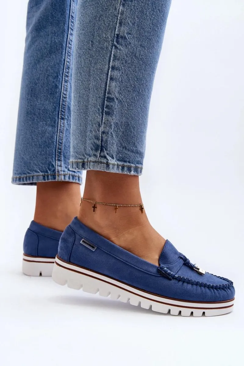 Online Mokasyny Damskie Na Platformie Niebieskie Railav Damskie Loafersy Damskie|Mokasyny Na Platformie