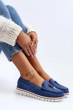 Online Mokasyny Damskie Na Platformie Niebieskie Railav Damskie Loafersy Damskie|Mokasyny Na Platformie
