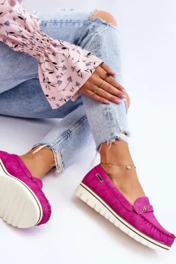 Online Boto Mokasyny Damskie Na Platformie Fuksja Mirren