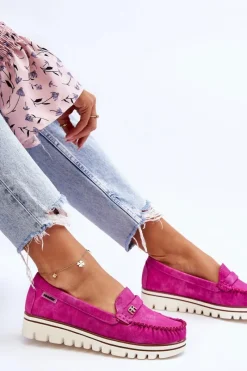 Online Boto Mokasyny Damskie Na Platformie Fuksja Mirren