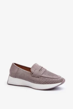 Loafersy Damskie|Mokasyny Na Platformie><noscript><img width=