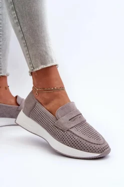 Loafersy Damskie|Mokasyny Na Platformie><noscript><img width=