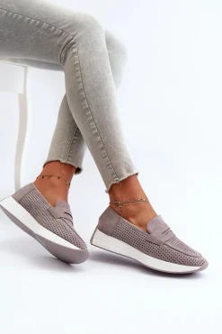 Loafersy Damskie|Mokasyny Na Platformie><noscript><img width=