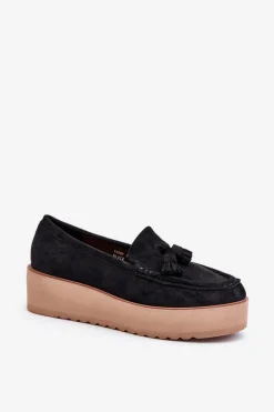 Loafersy Damskie|Mokasyny Na Platformie><noscript><img width=