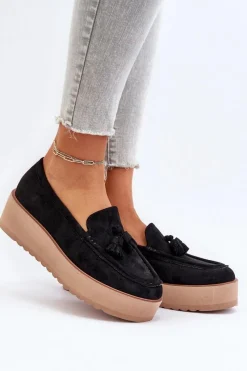 Loafersy Damskie|Mokasyny Na Platformie><noscript><img width=