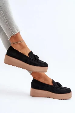 Loafersy Damskie|Mokasyny Na Platformie><noscript><img width=