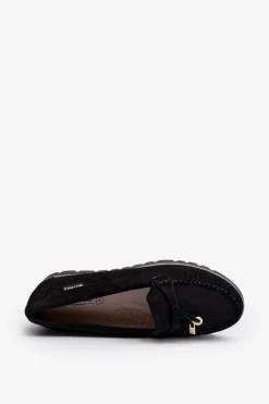 Loafersy Damskie|Mokasyny Na Platformie></noscript>Boto Mokasyny Damskie Na Platformie Czarne Railav