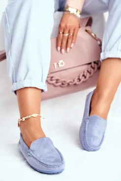 Evento Mokasyny Damskie e Zamszowe Morreno Niebieski