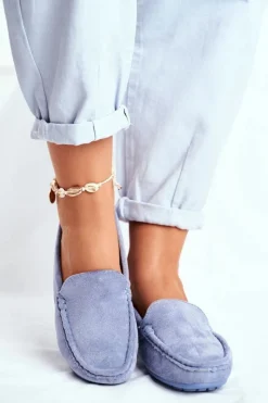 Evento Mokasyny Damskie e Zamszowe Morreno Niebieski