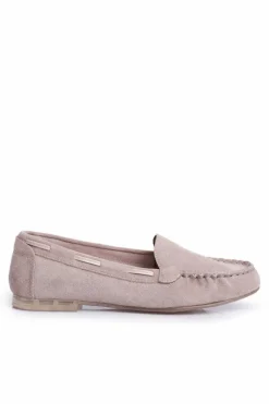 Buty Sergio Leone Mokasyny Damskie Sergio Leone Zamszowe Beżowe MK722