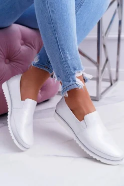 Mokasyny Damskie Skórzane><noscript><img width=