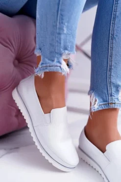 Mokasyny Damskie Skórzane><noscript><img width=