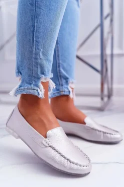 Online Buty Sergio Leone Mokasyny Damskie Sergio Leone Różowa Perła Winted