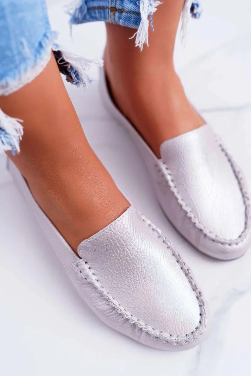 Online Buty Sergio Leone Mokasyny Damskie Sergio Leone Różowa Perła Winted