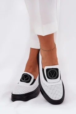 Loafersy Damskie|Mokasyny Damskie Skórzane><noscript><img width=