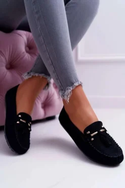 Mokasyny Damskie Zamszowe><noscript><img width=