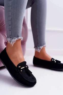 Mokasyny Damskie Zamszowe><noscript><img width=