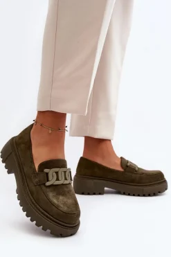 Mokasyny Na Platformie|Mokasyny Damskie Zamszowe><noscript><img width=