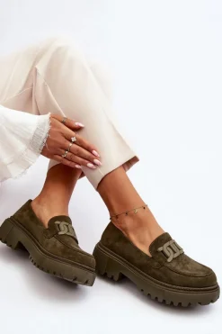 Mokasyny Na Platformie|Mokasyny Damskie Zamszowe><noscript><img width=