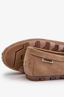 Best Mokasyny Damskie Z Eko Skóry Brązowe Celoria Damskie Loafersy Damskie|Mokasyny Damskie Skórzane