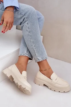 Loafersy Damskie|Mokasyny Damskie Skórzane><noscript><img width=