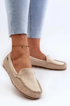 Loafersy Damskie|Mokasyny Damskie Zamszowe><noscript><img width=