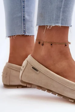 Loafersy Damskie|Mokasyny Damskie Zamszowe><noscript><img width=