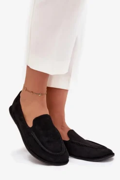 Loafersy Damskie|Mokasyny Damskie Zamszowe><noscript><img width=