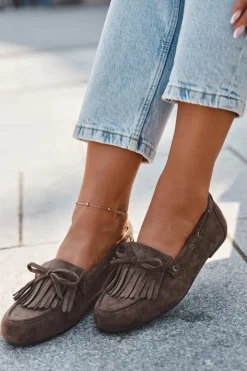 Loafersy Damskie|Mokasyny Damskie Zamszowe><noscript><img width=