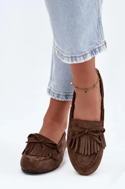 Loafersy Damskie|Mokasyny Damskie Zamszowe><noscript><img width=