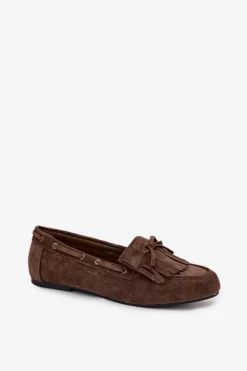 Loafersy Damskie|Mokasyny Damskie Zamszowe><noscript><img width=