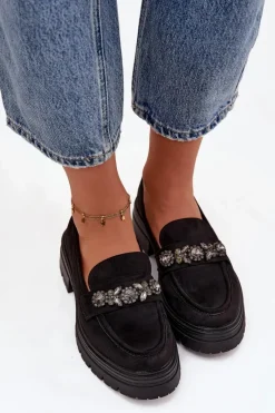 Loafersy Damskie|Mokasyny Na Platformie><noscript><img width=