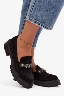 Loafersy Damskie|Mokasyny Na Platformie><noscript><img width=