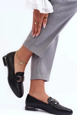 Clearance Mokasyny Damskie Z Ozdobą Czarne Camilena Damskie Mokasyny Damskie Skórzane|Mokasyny Damskie Zamszowe