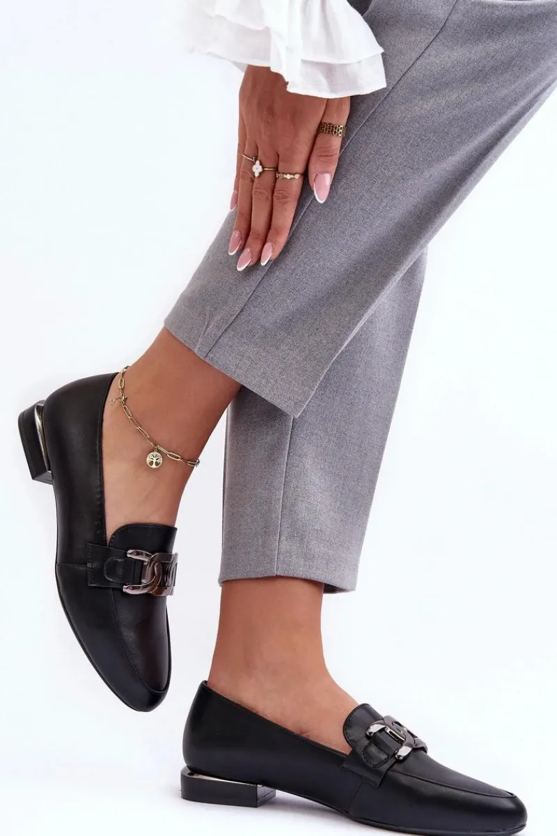 Clearance Mokasyny Damskie Z Ozdobą Czarne Camilena Damskie Mokasyny Damskie Skórzane|Mokasyny Damskie Zamszowe