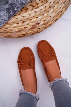 Mokasyny Damskie Zamszowe>Damskie buty S.Barski Mokasyny Damskie Zamszowe Camel S.Barski Gustoben