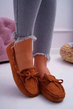 Mokasyny Damskie Zamszowe><noscript><img width=